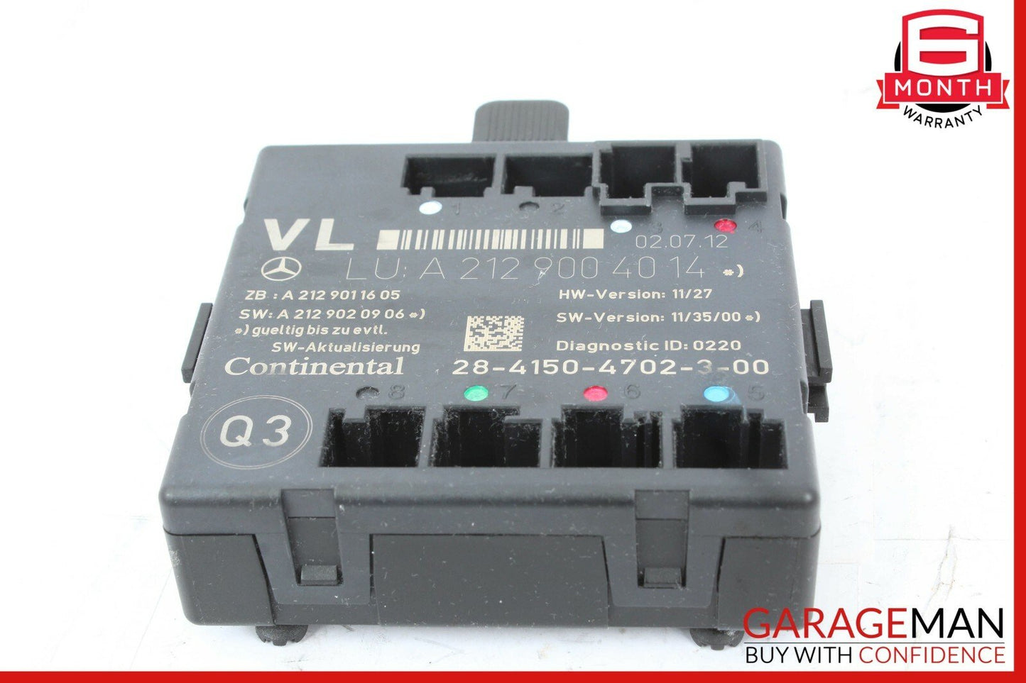 08-17 Mercedes W204 C250 Front Left Side Door Control Module 2129006318 OEM