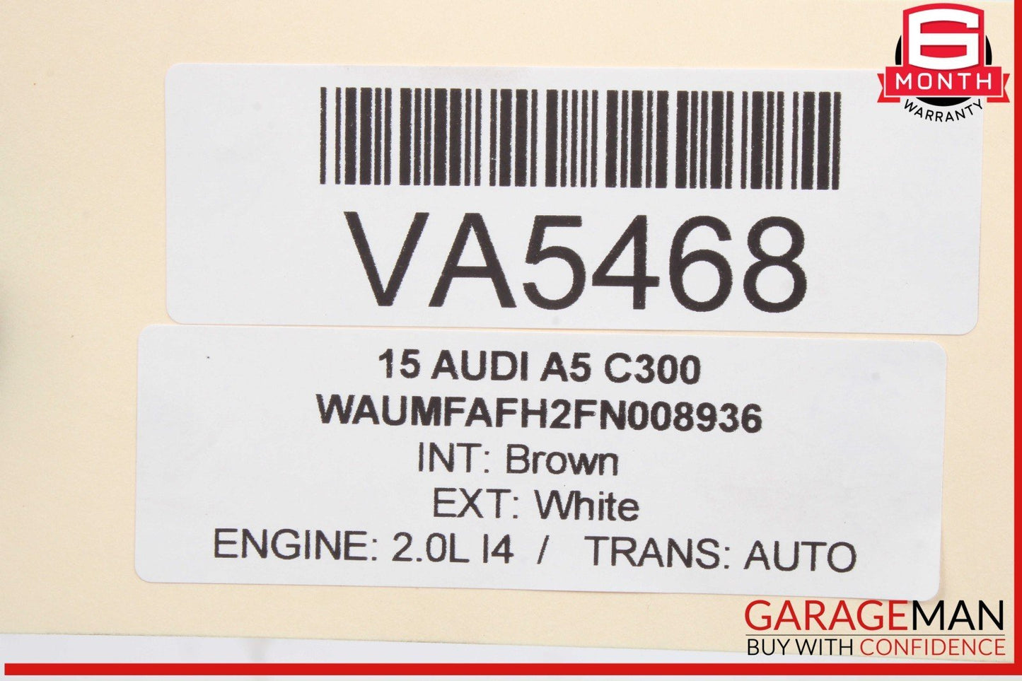 09-18 Audi A5 S4 A4 Q5 A7 Rear Left Driver Side Upper Control Arm 8K0505323H OEM