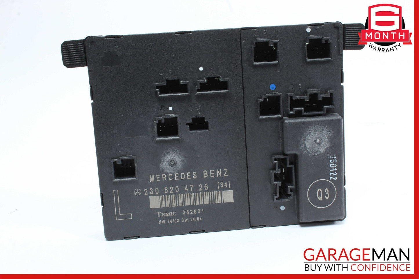 03-12 Mercedes R230 SL500 SL55 AMG Door Control Module Left Side 2308204726 OEM