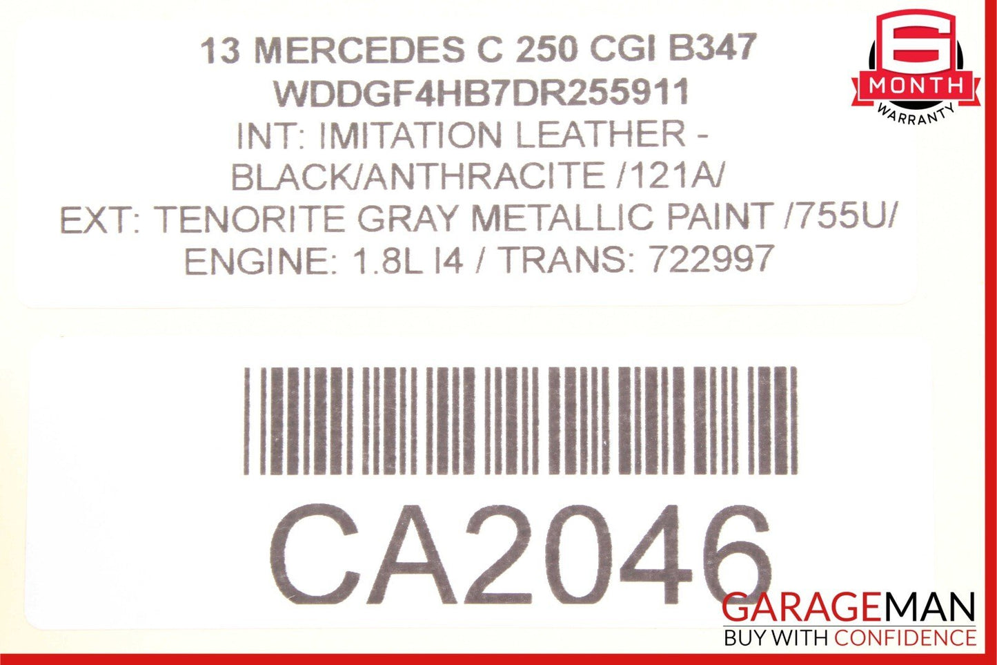 08-18 Mercedes W204 C250 C300 Rear Right Side Door Control Module 2189001501 OEM