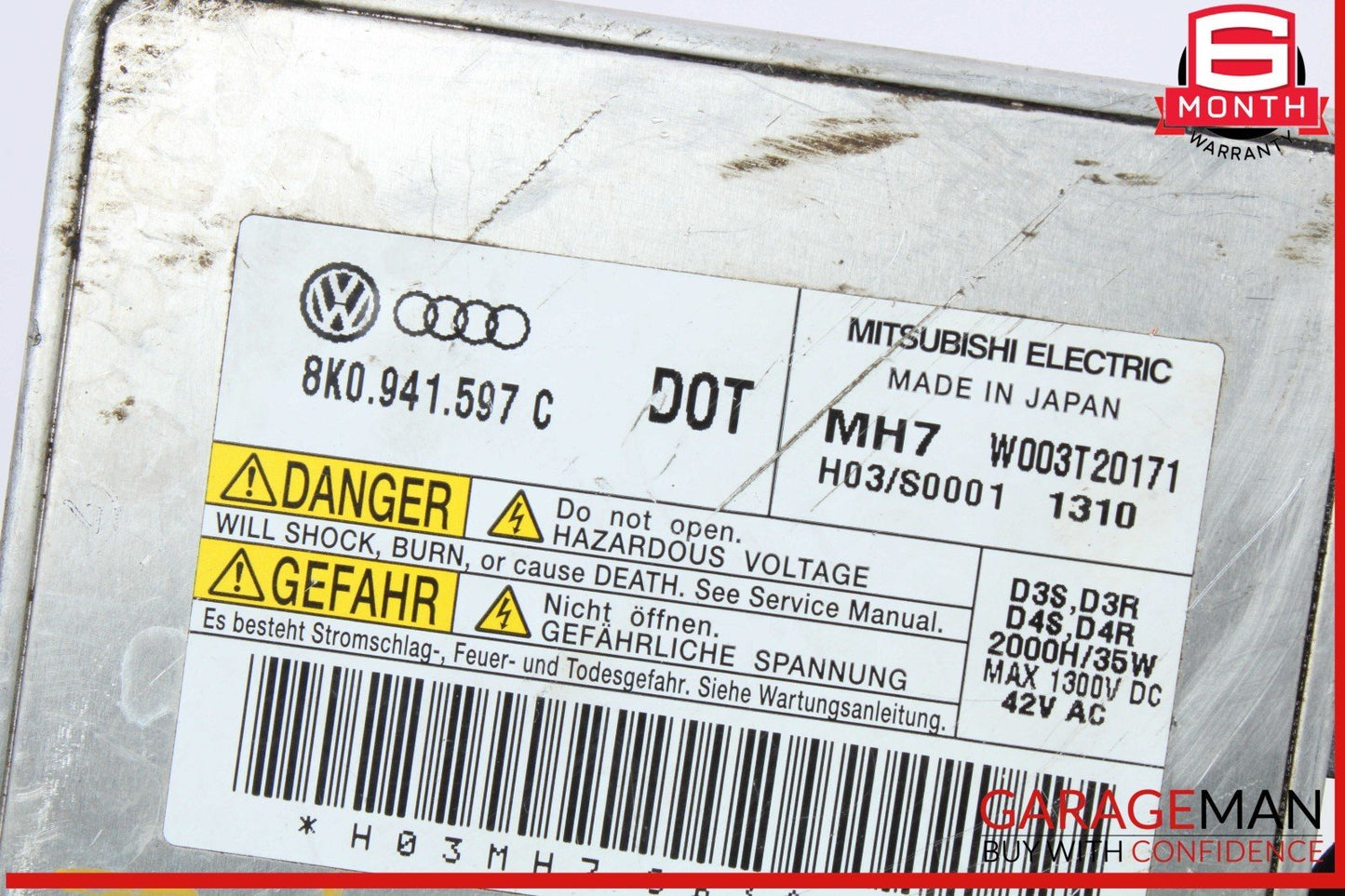 12-18 Audi A7 A6 Headlight Head Light Xenon Ballast Control Module Unit OEM