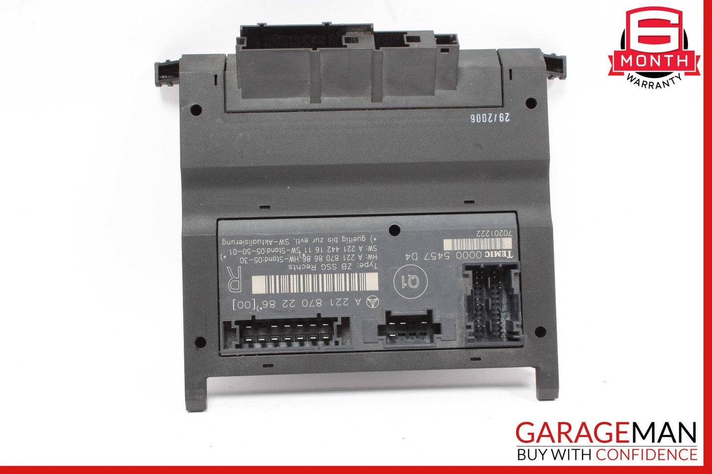 07-13 Mercedes W221 S600 Front Right Side Under Seat Control Module Unit OEM