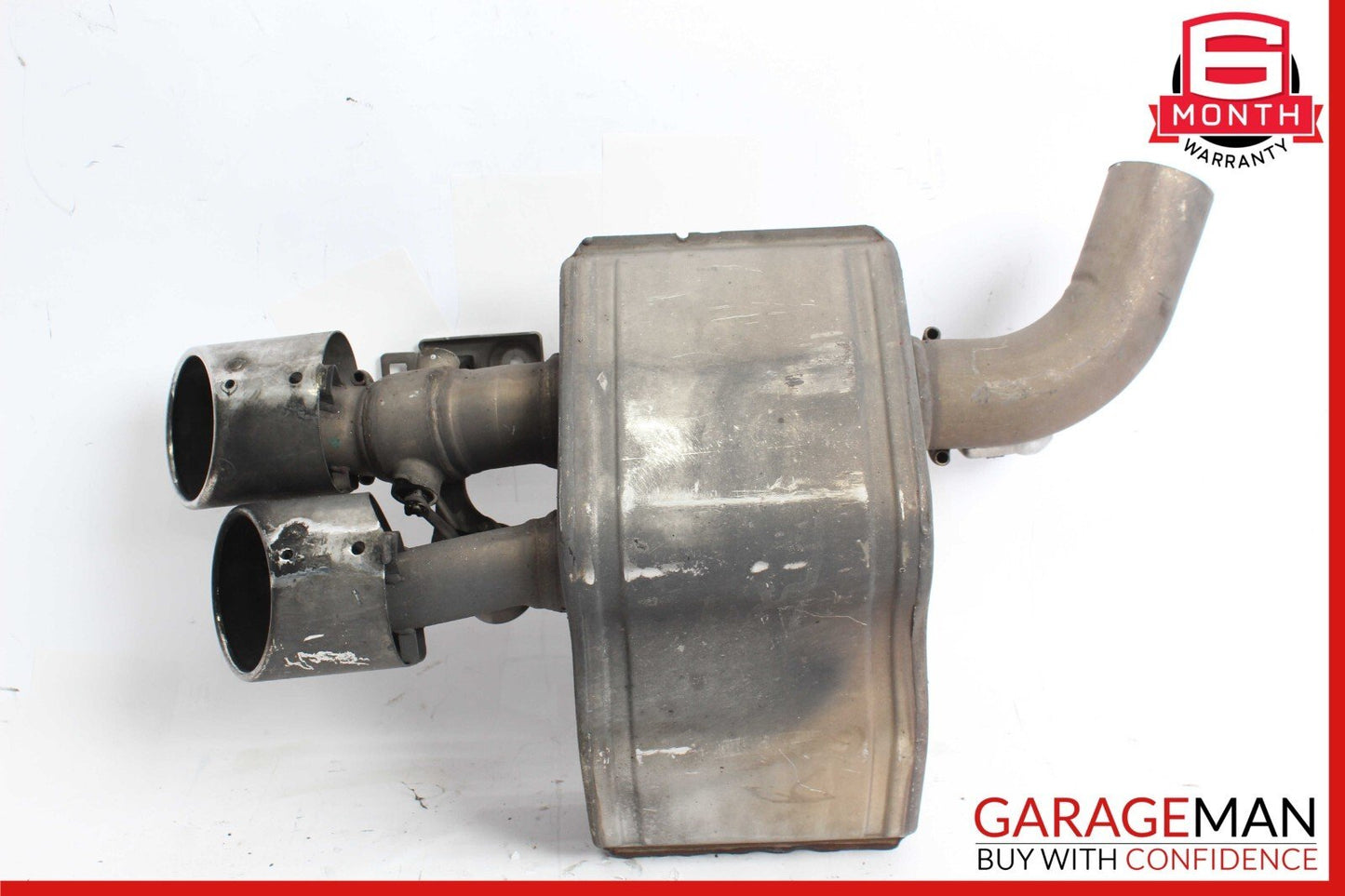 14-17 Maserati Ghibli Rear Left Driver Side Exhaust Muffler Dual Tip OEM