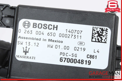 14-18 Maserati Quattroporte S Parking Park Sensor Control Module Unit 670004819