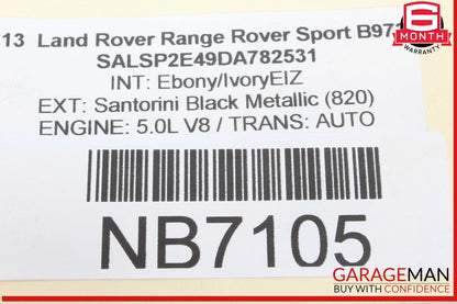 10-13 Land Rover Range Rover Sport Rear Left Driver Side Bumper Bracket OEM