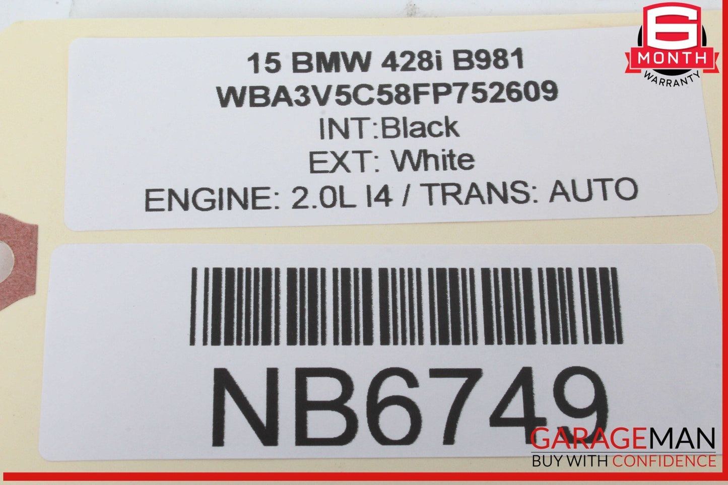 14-16 BMW 428i 435i Front Left Driver Side Window Regulator Motor 7046031 OEM