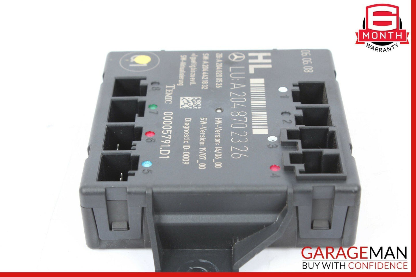 08-14 Mercedes W204 C300 C350 Rear Left Side Door Control Module 2048702326 OEM