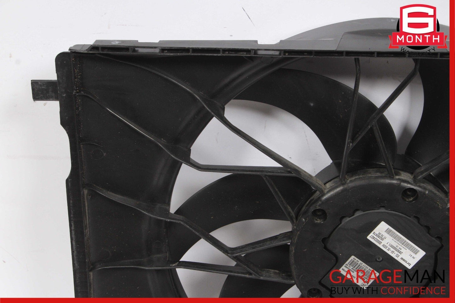 08-18 Mercedes SLK350 C350 CLS400 Engine Cooling Fan Shroud Motor Assembly