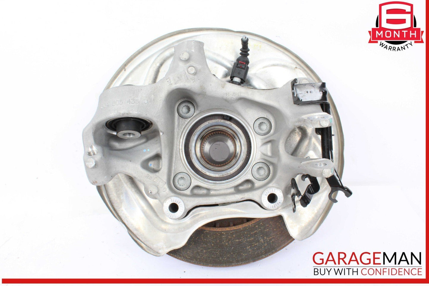 18-24 Audi Q5 Rear Left Driver Side Spindle Knuckle Wheel Hub w/ Rotor Disc OEM