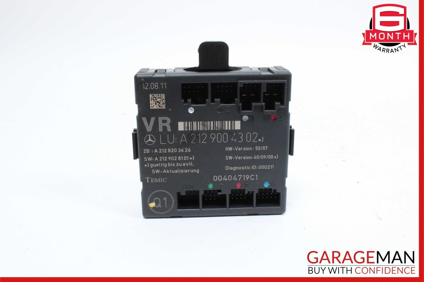 08-18 Mercedes W204 C250 E350 E400 Front Right Side Door Control Module Unit OEM