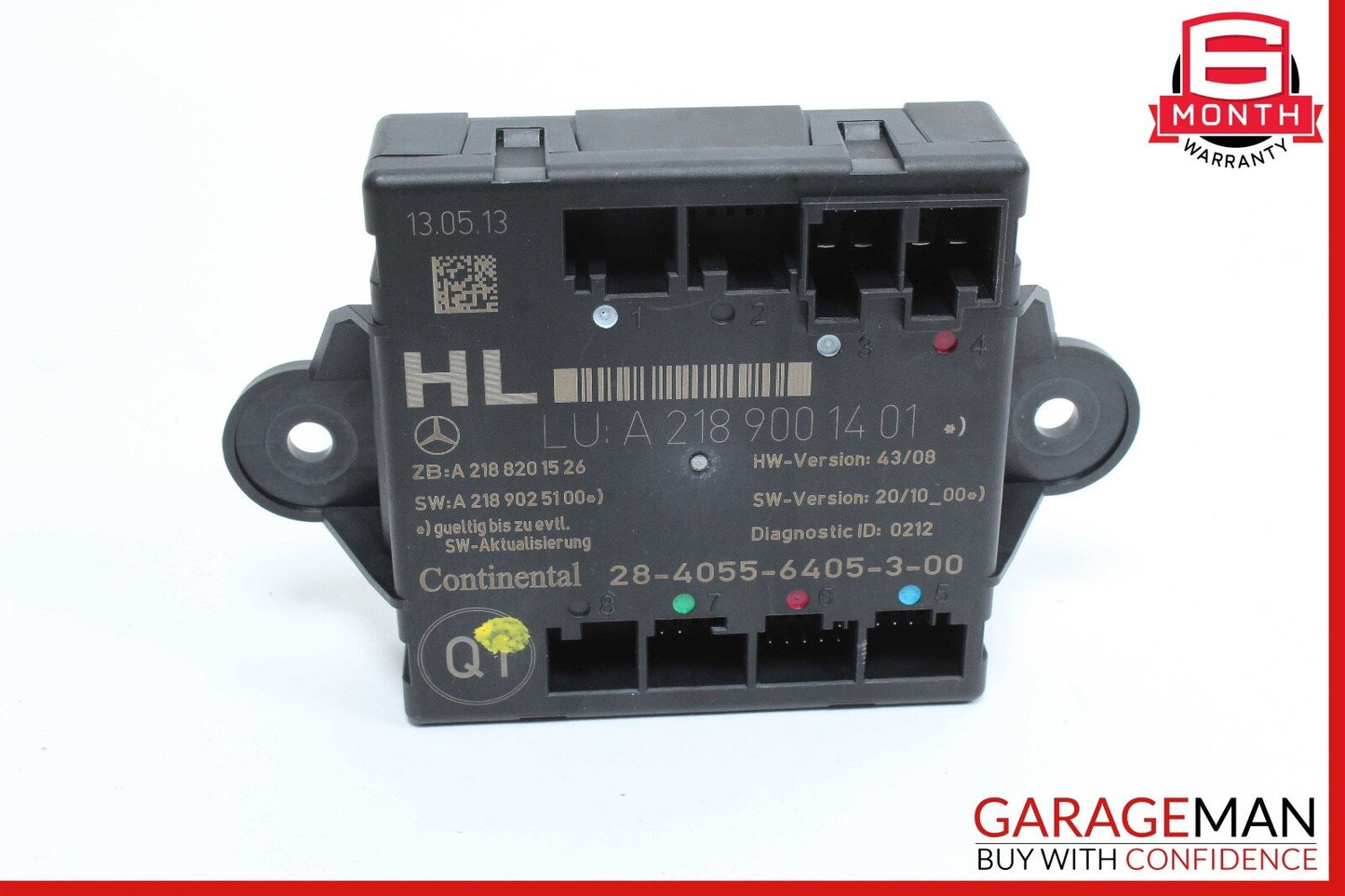 08-15 Mercedes W204 C250 Rear Left Driver Side Door Control Module Q1 OEM