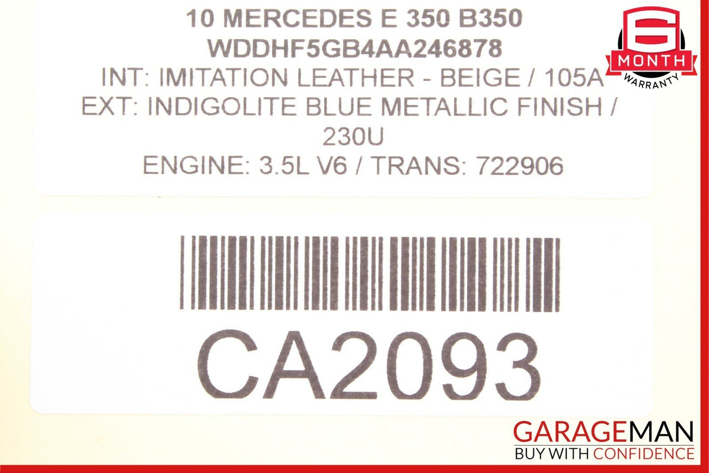10-13 Mercedes W212 E350 E550 Active Lane Assist Front Camera 0009058000 OEM