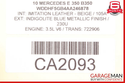 10-13 Mercedes W212 E350 E550 Active Lane Assist Front Camera 0009058000 OEM