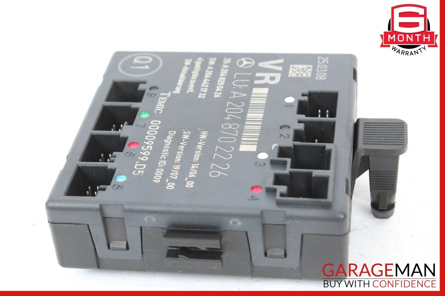 08-14 Mercedes W204 C300 C350 Front Right Side Door Control Module Unit