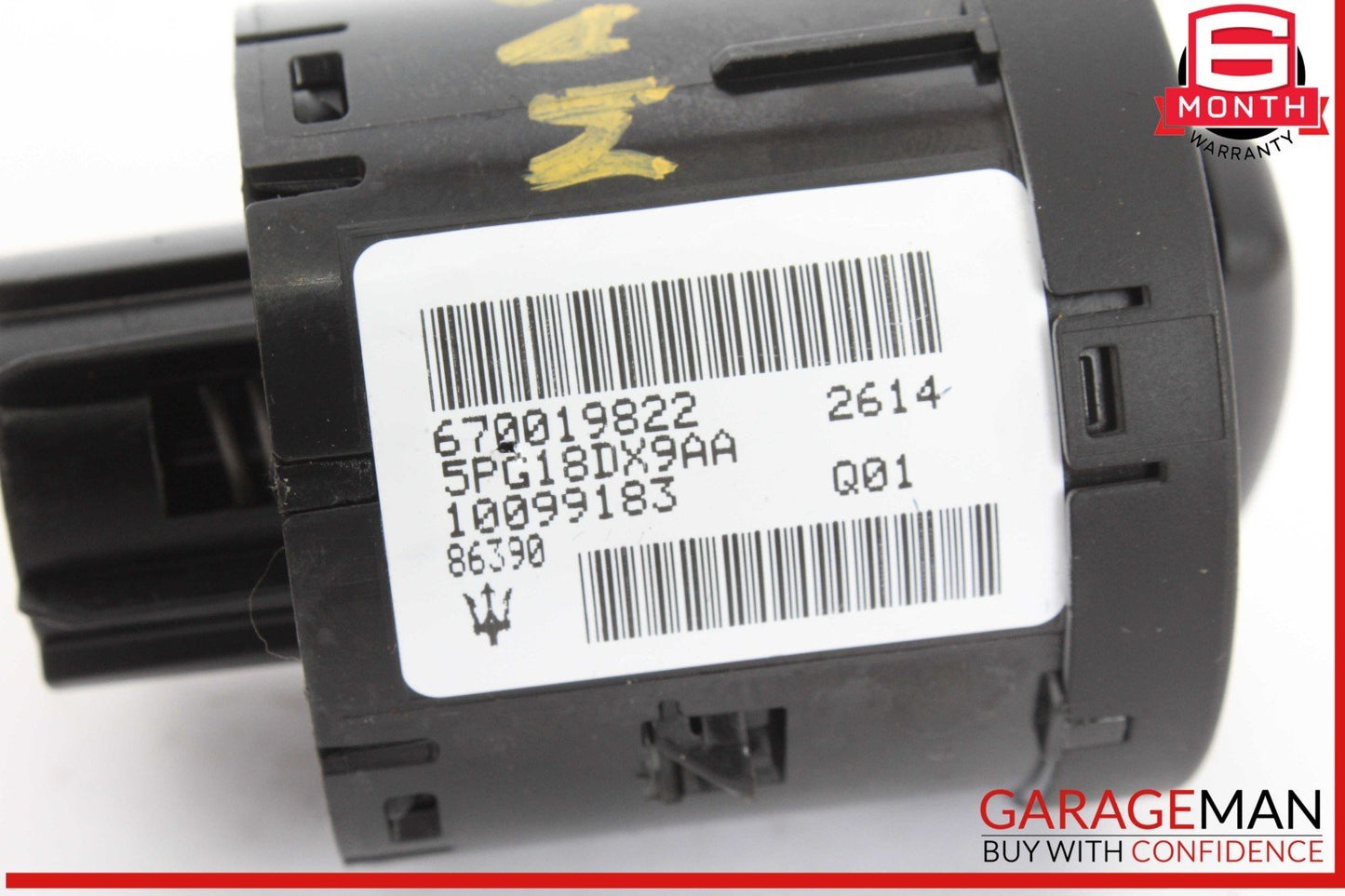 14-17 Maserati Ghibli Dash Headlight Head Light Lamp Control Switch 670019822