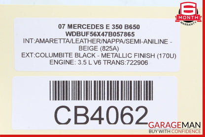 03-09 Mercedes W211 E550 E350 E63 AMG Rear Left Driver Door Controller Module