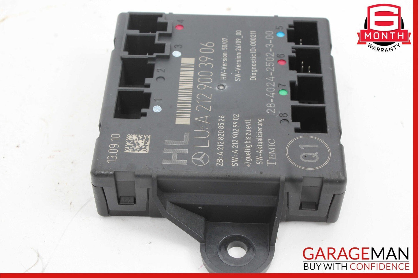 08-18 Mercedes X204 GLK350 E350 C300 CLS550 Rear Left Side Door Control Module