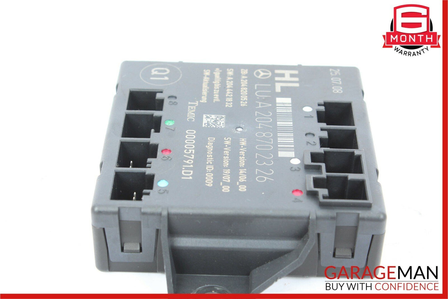 08-14 Mercedes W204 C280 C350 Rear Left Side Door Control Module 2048702326 OEM