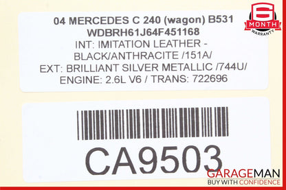 01-07 Mercedes W203 C240 C230 C320 Rear Left Door Control Module 2038202185 OEM