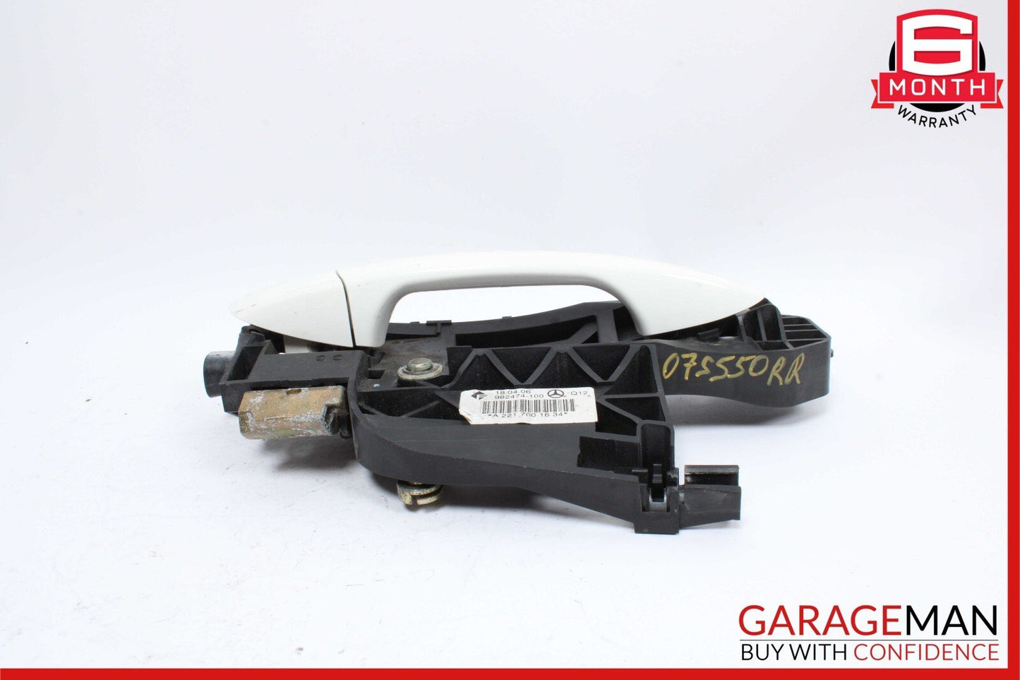 07-13 Mercedes W221 S550 S600 S63 AMG Rear Right Side Exterior Door Handle White