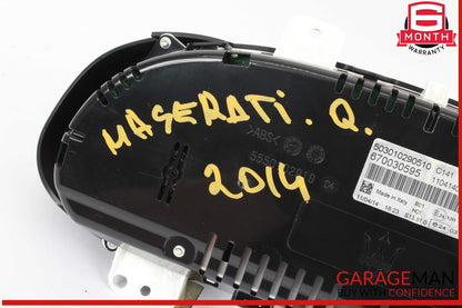 14-17 Maserati Quattroporte M156 Instrument Cluster Speedometer OEM