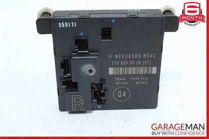 06-11 Mercedes W219 CLS500 Rear Right Side Door Control Module 2198200326 OEM