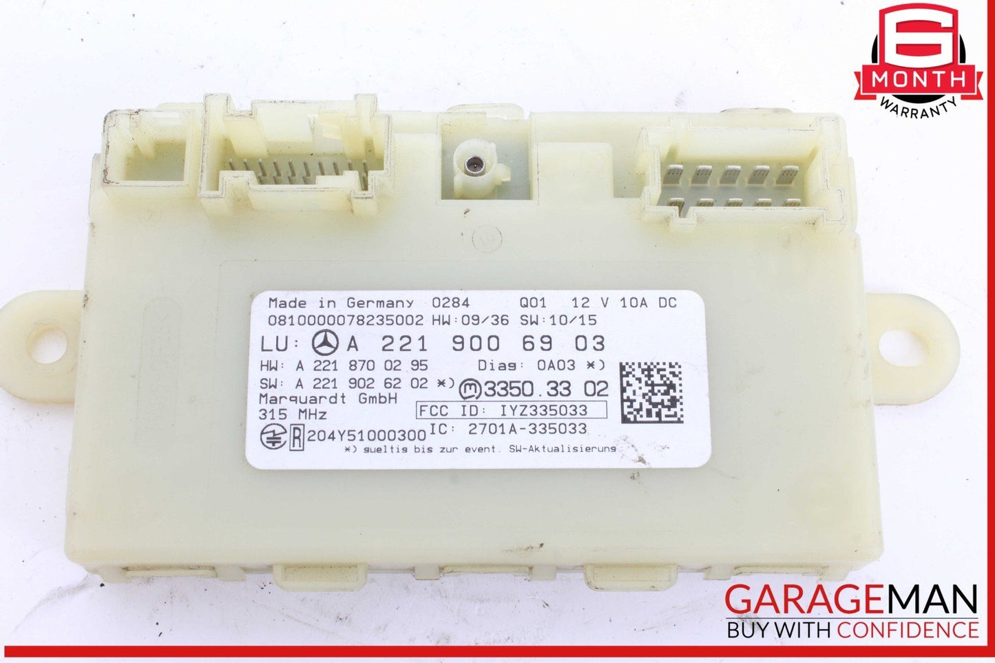 10-14 Mercedes W221 S550 S400 CL550 Keyless Go Entry Control Module Unit OEM