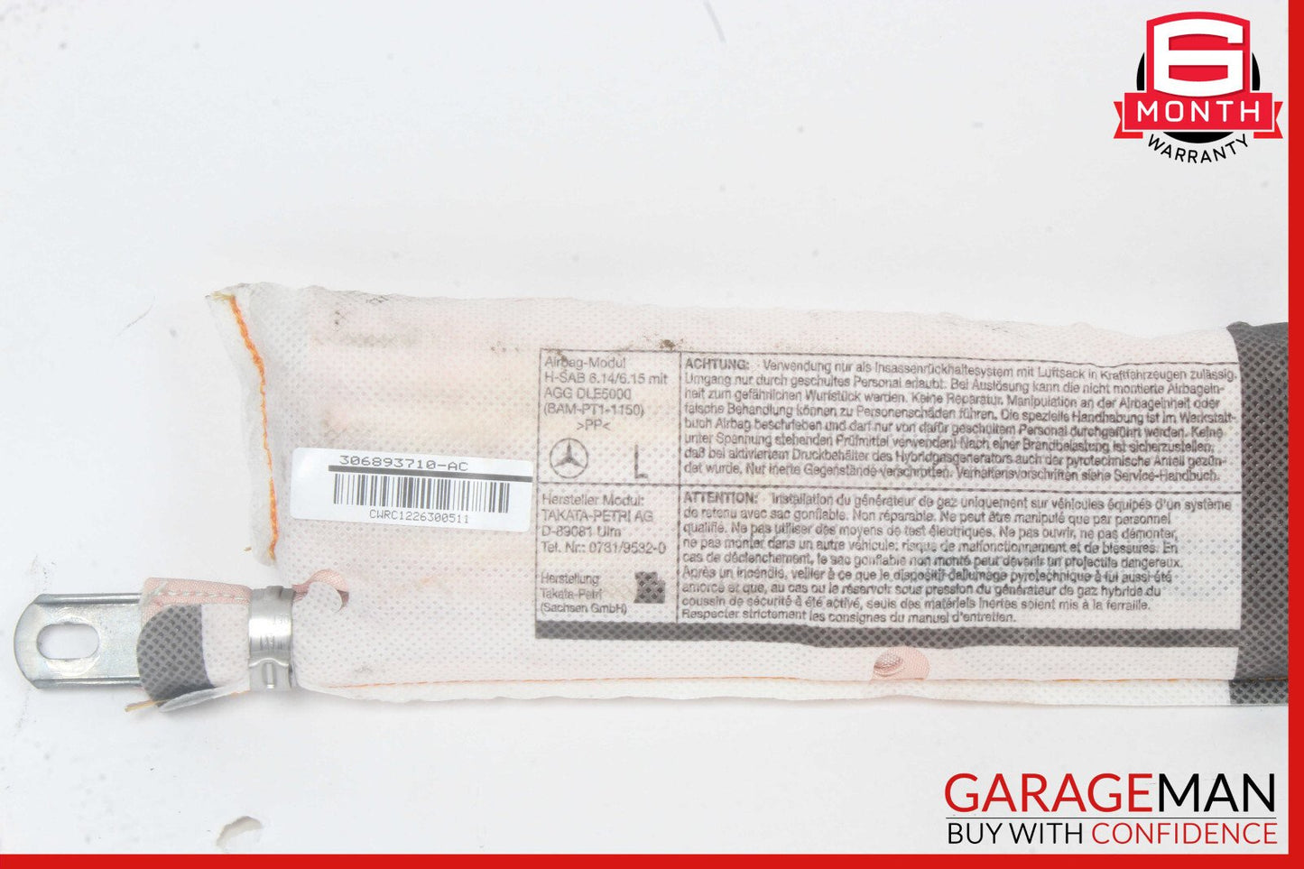 12-20 Mercedes R172 SLK250 SLC300 Front Left Side Door Airbag Air Bag OEM