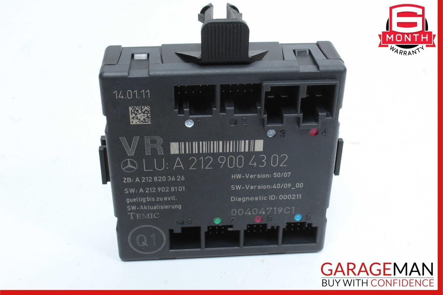 08-18 Mercedes W212 E350 C250 C300 Front Right Side Door Control Module Unit