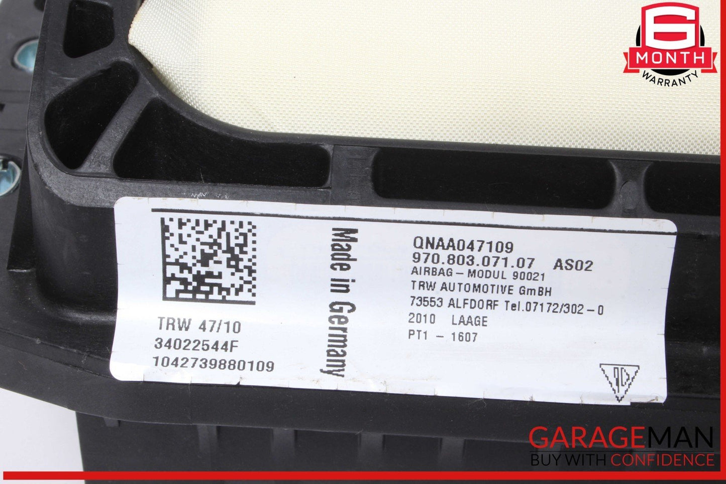 10-16 Porsche Panamera 970 Front Right Side Dash Dashboard Air Bag Airbag OEM