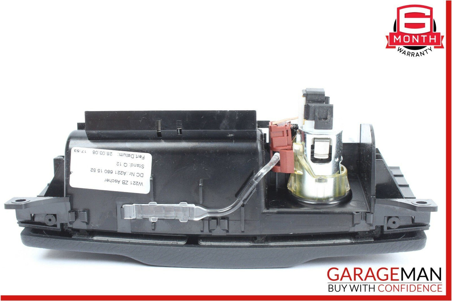 07-09 Mercedes W221 S550 Ash Tray Ashtray Lighter Trim Compartment Black OEM