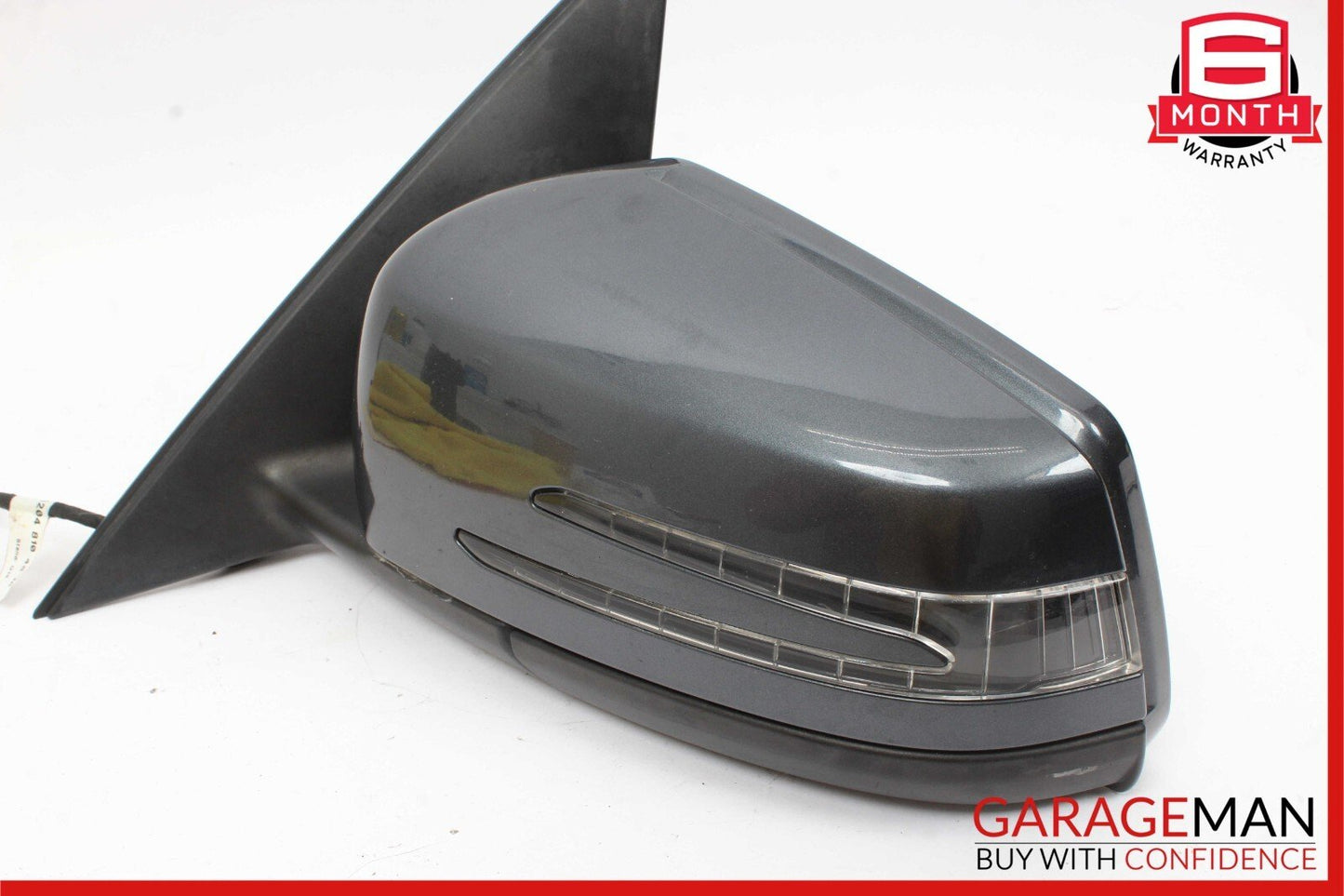 12-14 Mercedes W204 C300 Front Left Side Mirror Door Rear View Glass Grey OEM