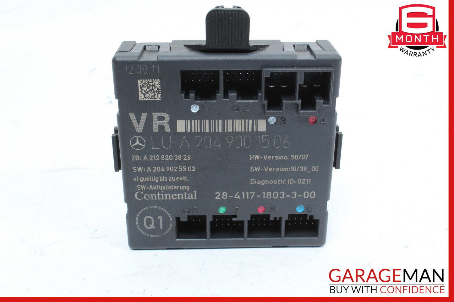 08-18 Mercedes W204 C250 E400 CLS400 Front Right Side Door Control Module OEM