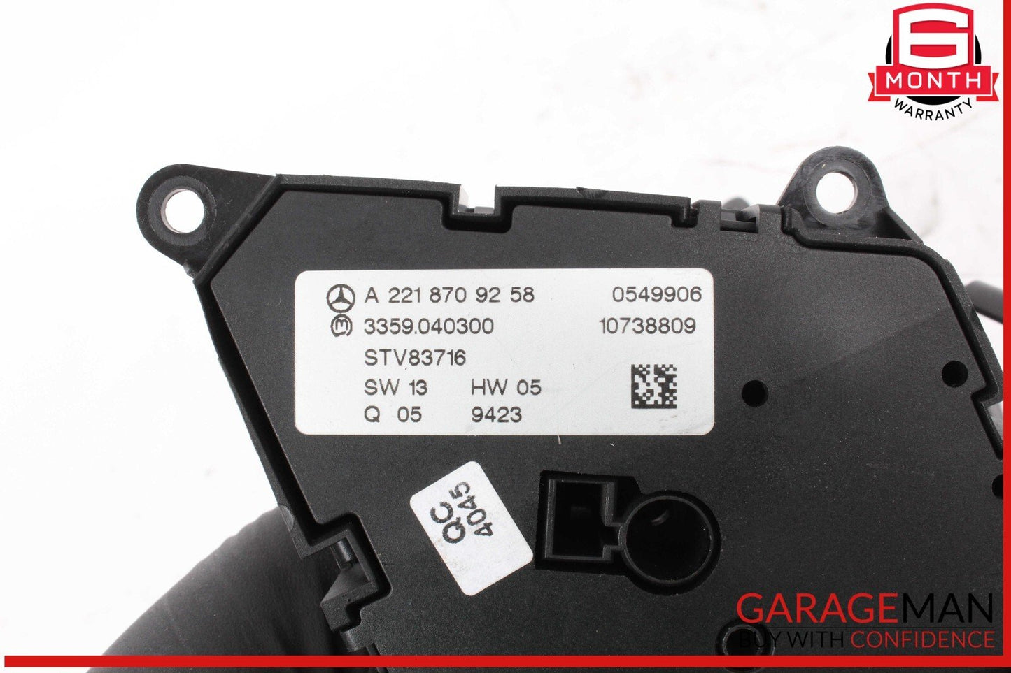 07-13 Mercedes W221 S400 Hybrid Front Left Side Seat Control Switch Assembly OEM