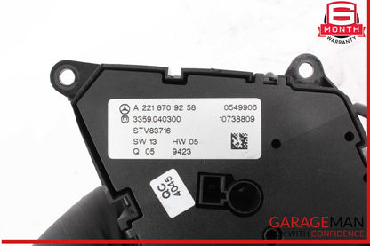 07-13 Mercedes W221 S400 Hybrid Front Left Side Seat Control Switch Assembly OEM