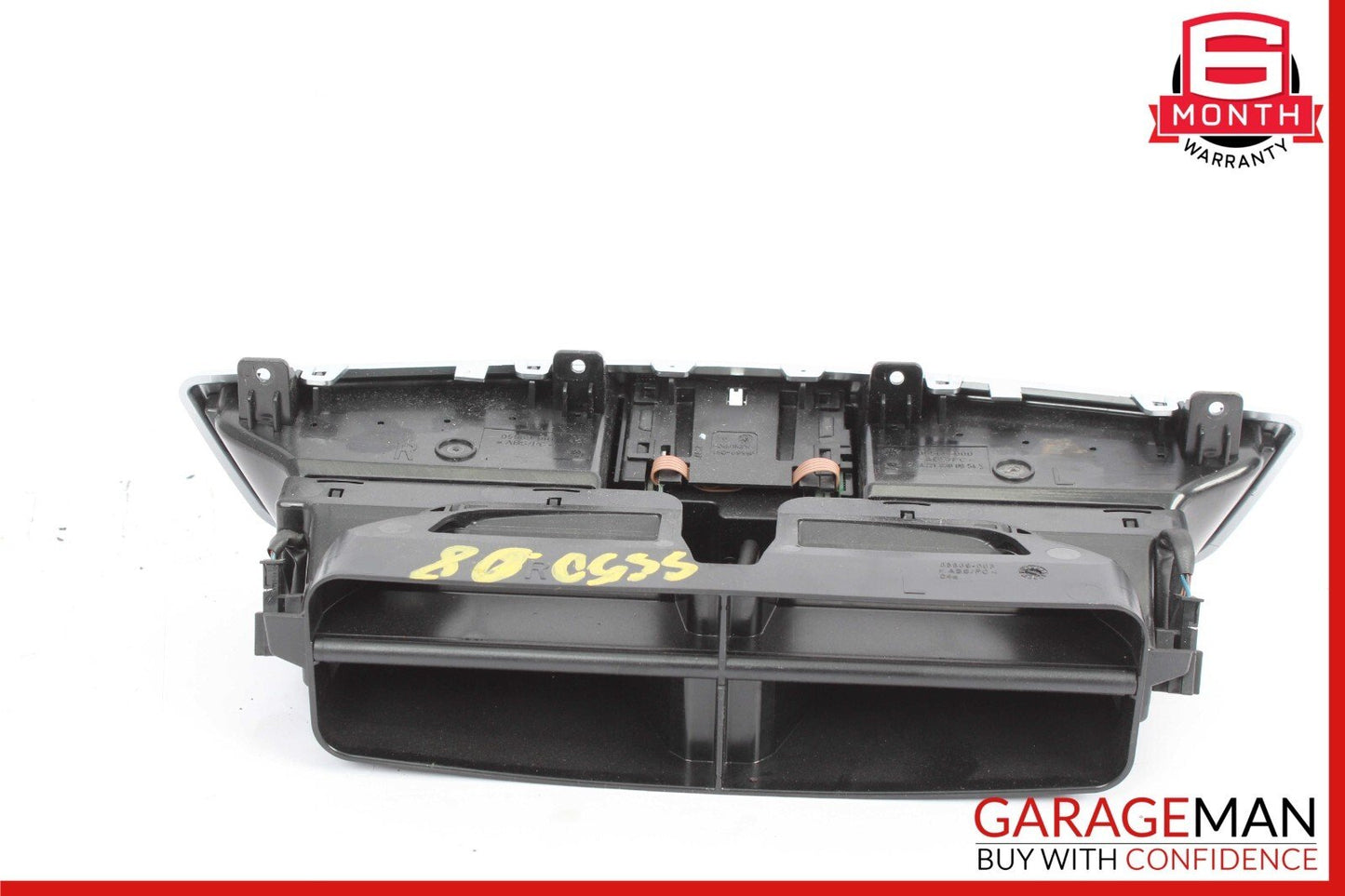 07-13 Mercedes W221 S550 S450 Center Dash A/C Air Vent Trim Clock 2218300954 OEM