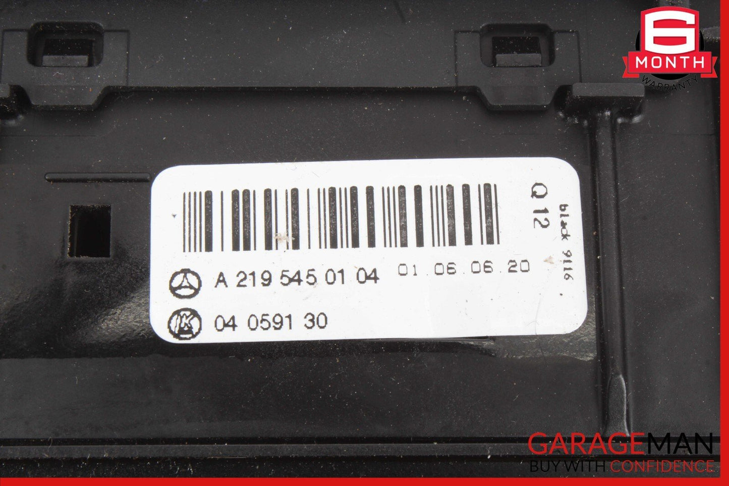06-11 Mercedes W219 CLS550 Headlight Switch Washer Black 2195450104 OEM