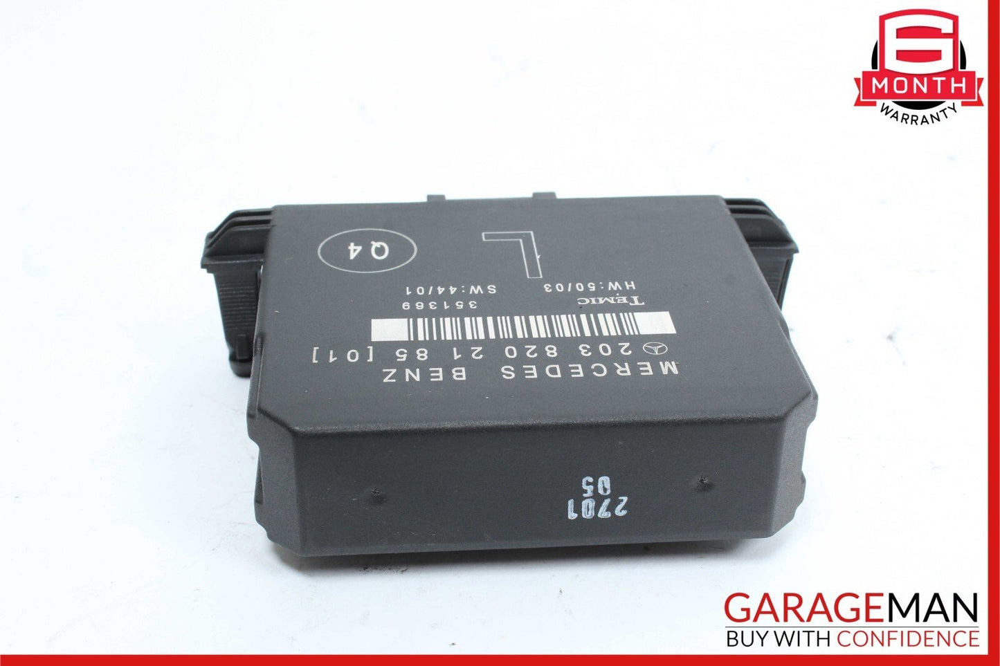 01-07 Mercedes W203 C230 C320 Rear Left Side Door Computer Controller Module