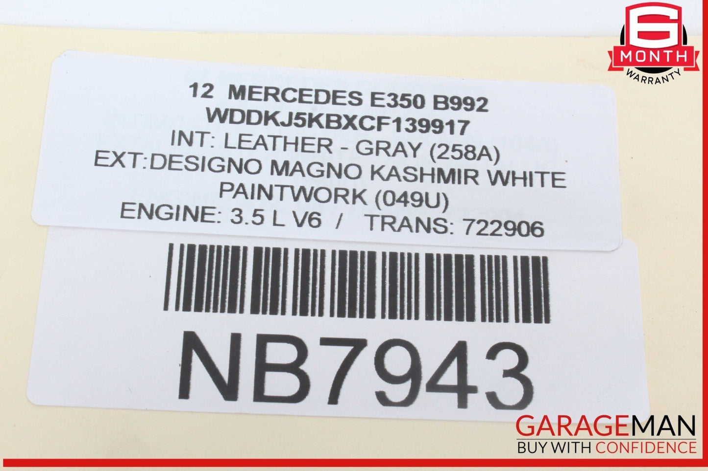 10-17 Mercedes W207 E350 E400 Coupe Front Right Door Window Regulator Motor Unit