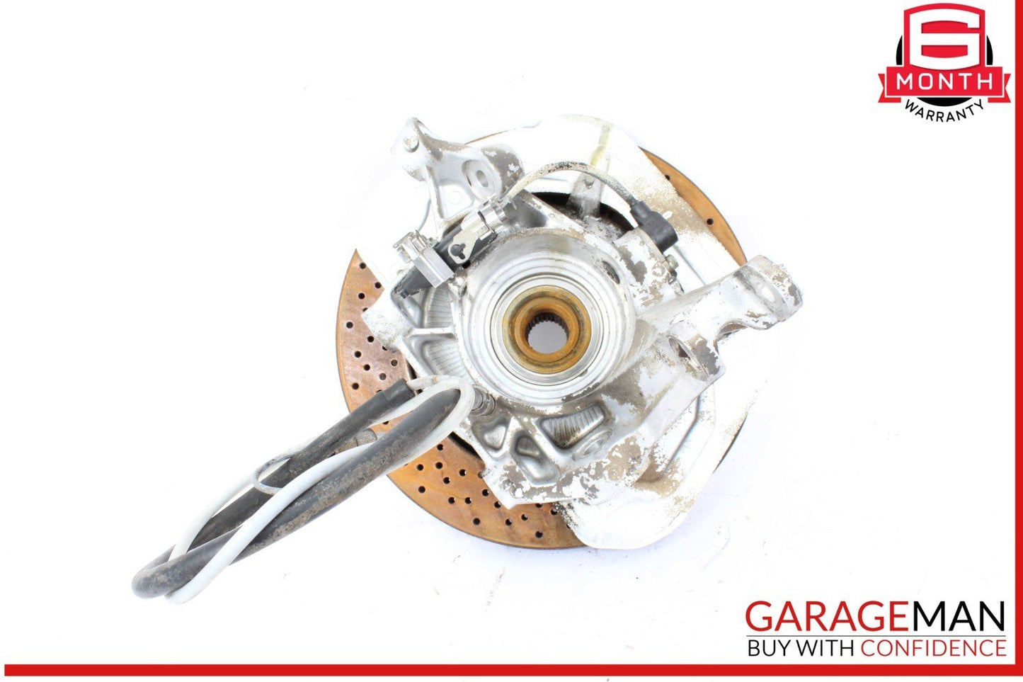 97-05 Porsche 911 Carrera Rear Right Side Spindle Knuckle w/ Rotor Disc OEM