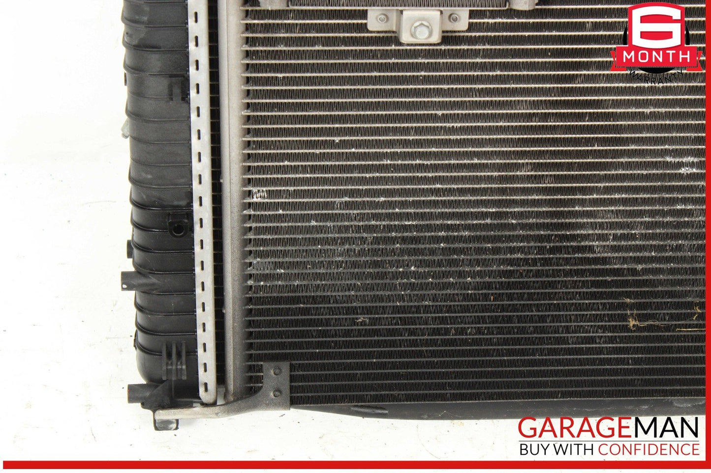 03-06 Mercedes R230 SL500 Engine Motor Cooling Radiator Fan Shroud A/C Condenser