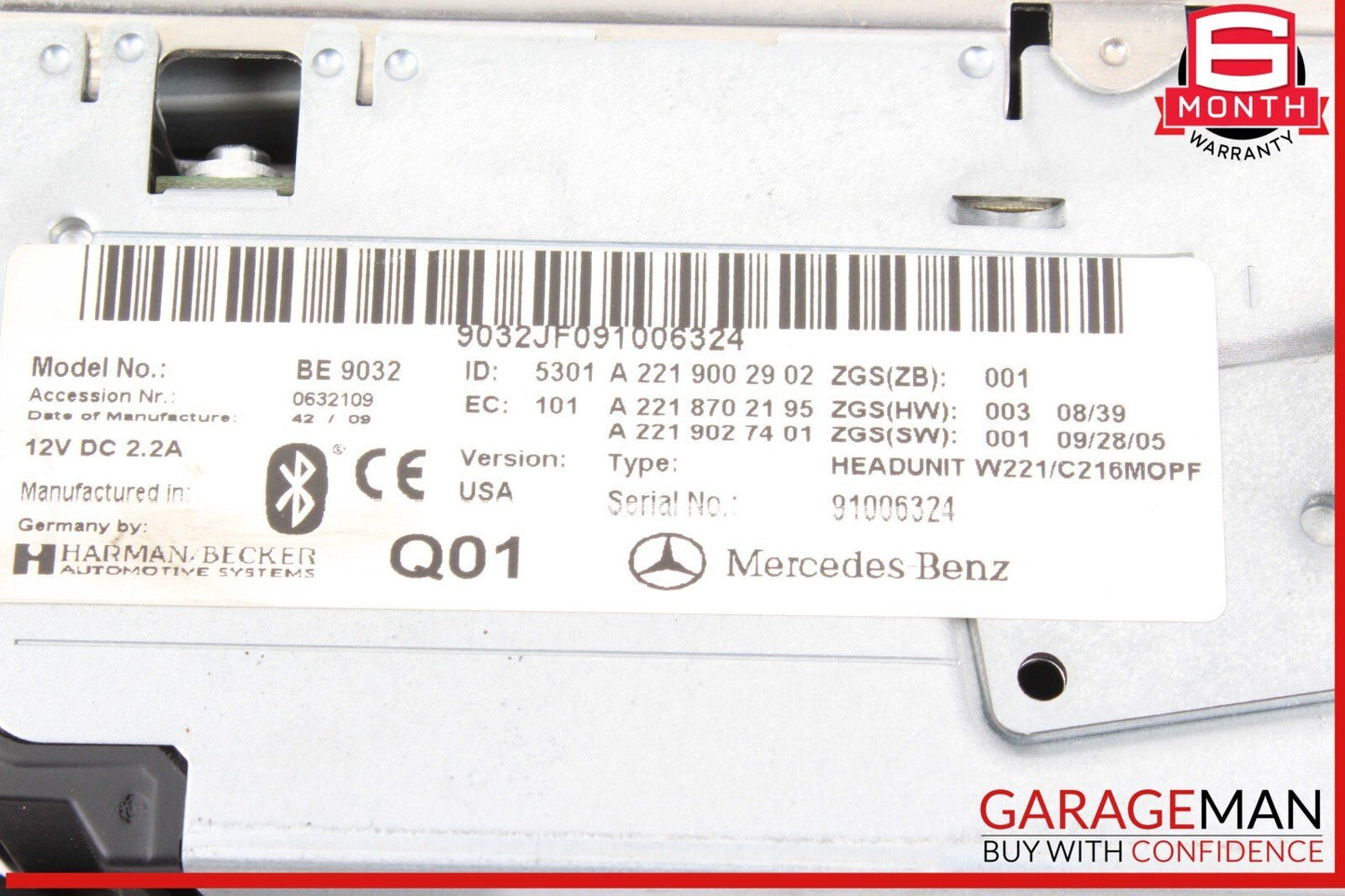 10-13 Mercedes W221 S400 Hybrid Head Unit Navigation Command Comand CD Audio OEM