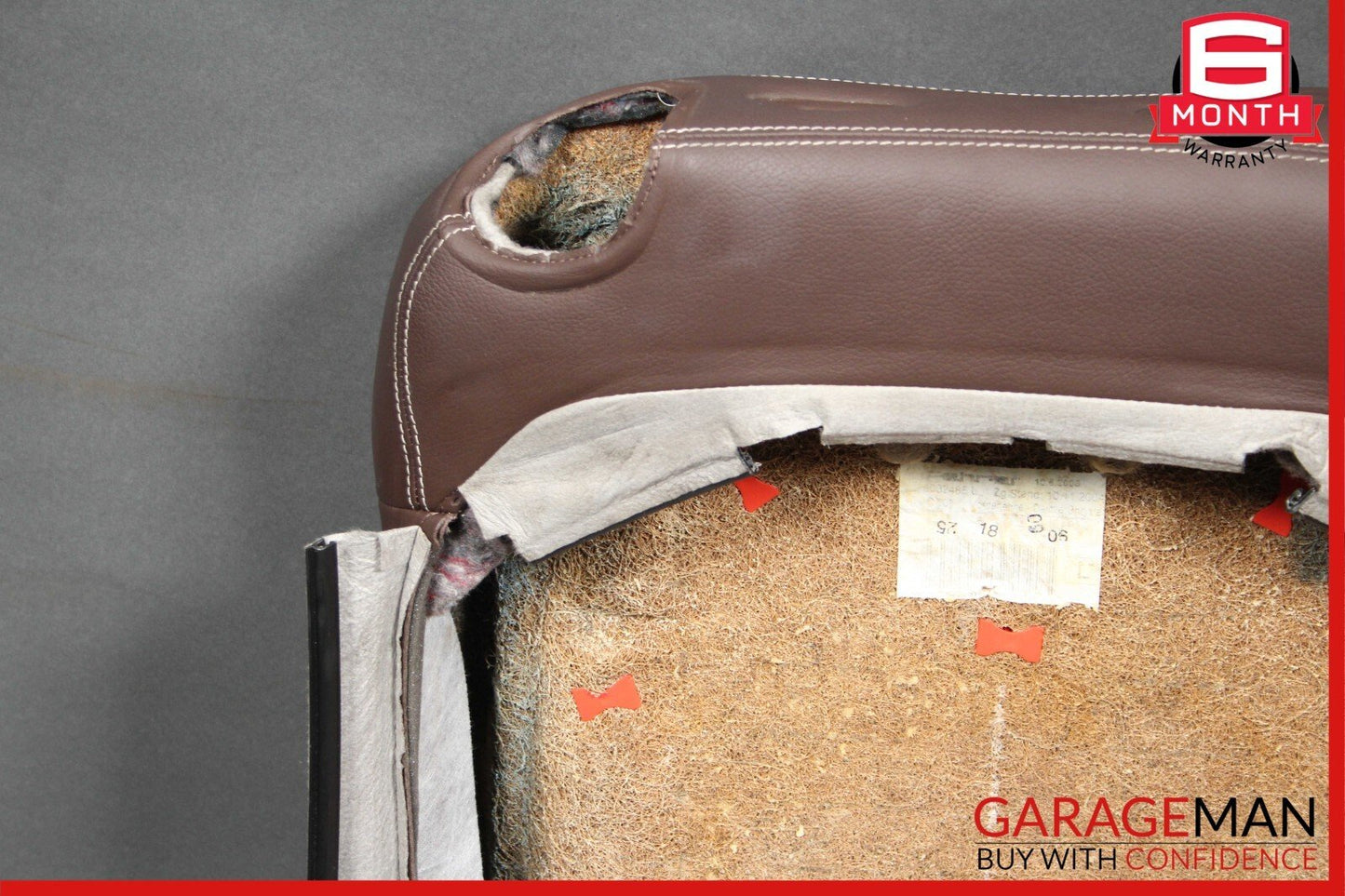 03-09 Mercedes W209 CLK320 Front Left Driver Top Upper Seat Cushion Brown