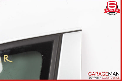 03-10 Porsche Cayenne S 955 957 Rear Right Side Door Quarter Window Glass Panel