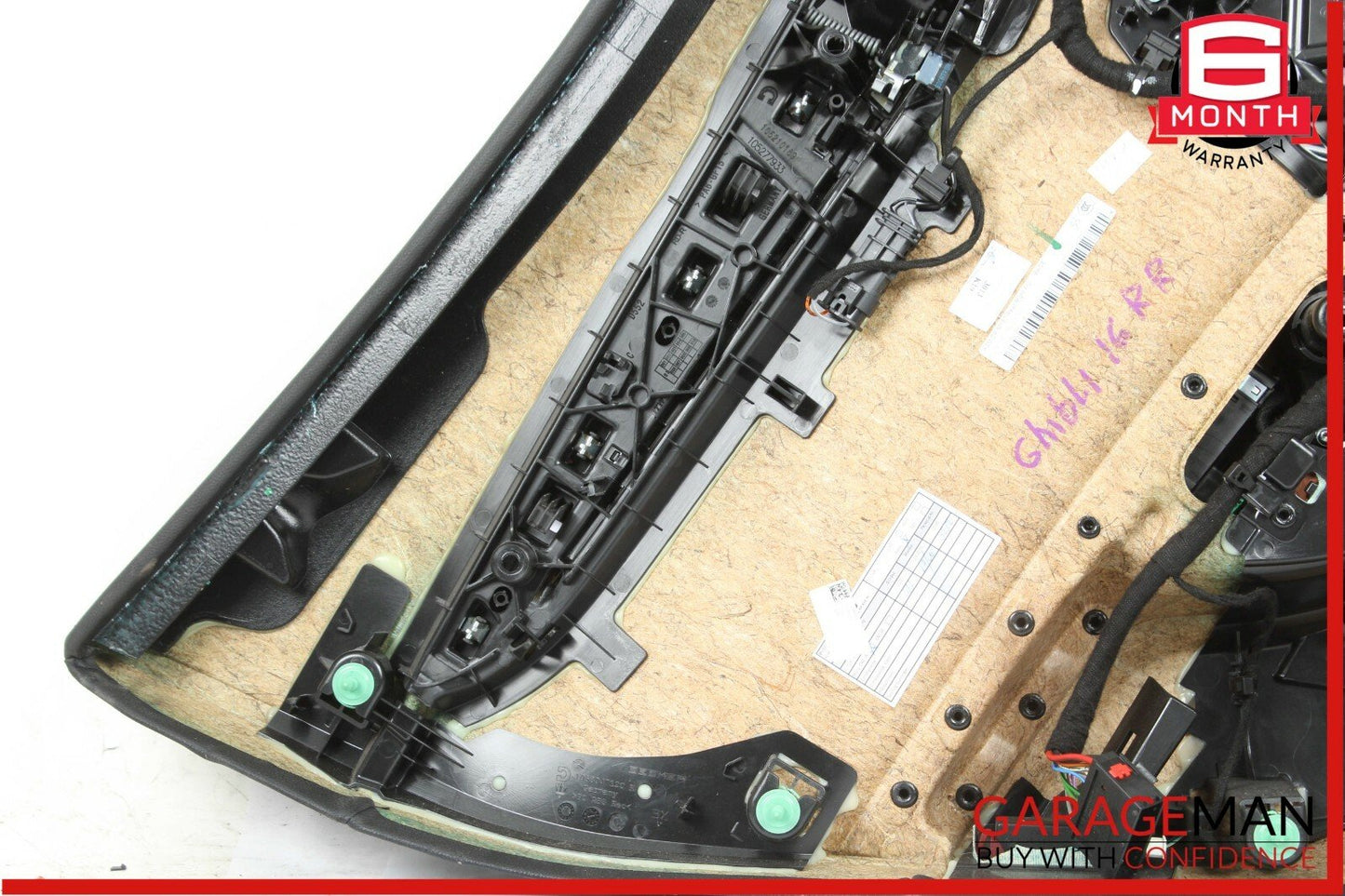 14-17 Maserati Ghibli Rear Right Side Complete Interior Door Trim Panel Assembly