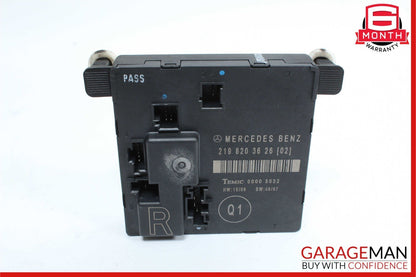 06-11 Mercedes W219 CLS550 Rear Right Side Door Control Module 2198203626 OEM