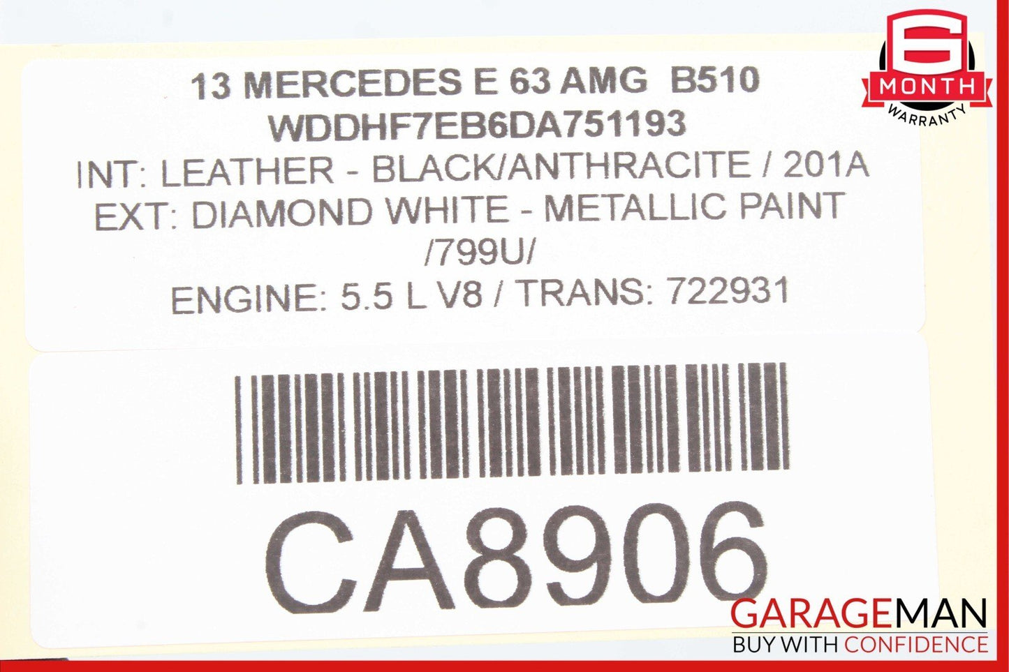 08-18 Mercedes W212 E63 AMG C250 CLS550 Rear Left Side Door Control Module OEM