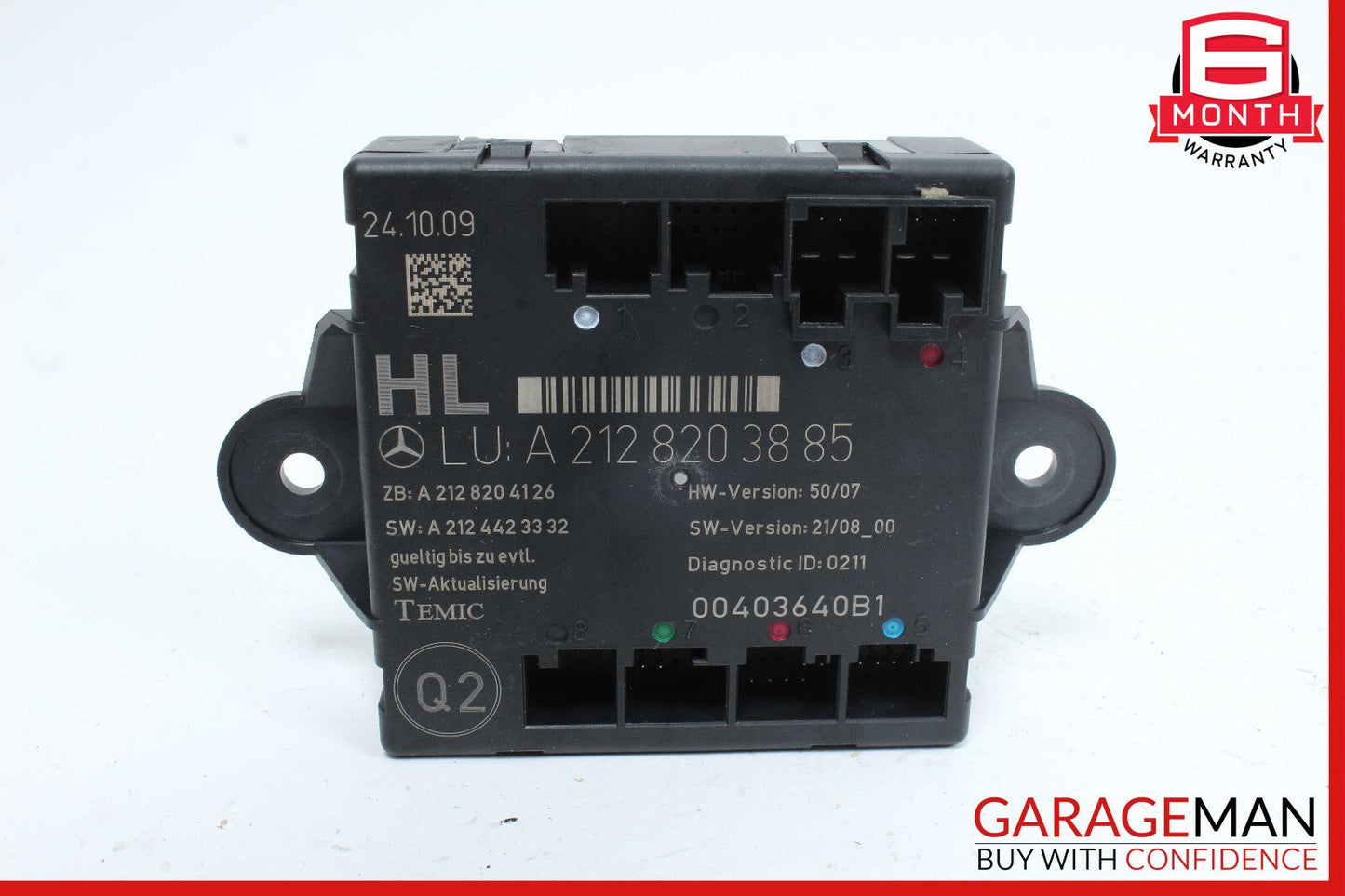 08-15 Mercedes X204 GLK350 C350 Rear Left Side Door Control Module OEM