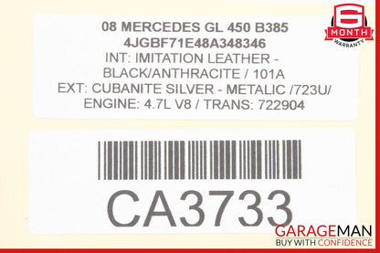 03-08 Mercedes W164 ML550 GL450 Sirius Satellite Radio Receiver 1698270162 OEM