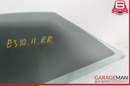 11-17 Mercedes W207 E350 Convertible Rear Right Side Quarter Door Window Glass